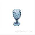 Colored vintage crystal glass set for wedding